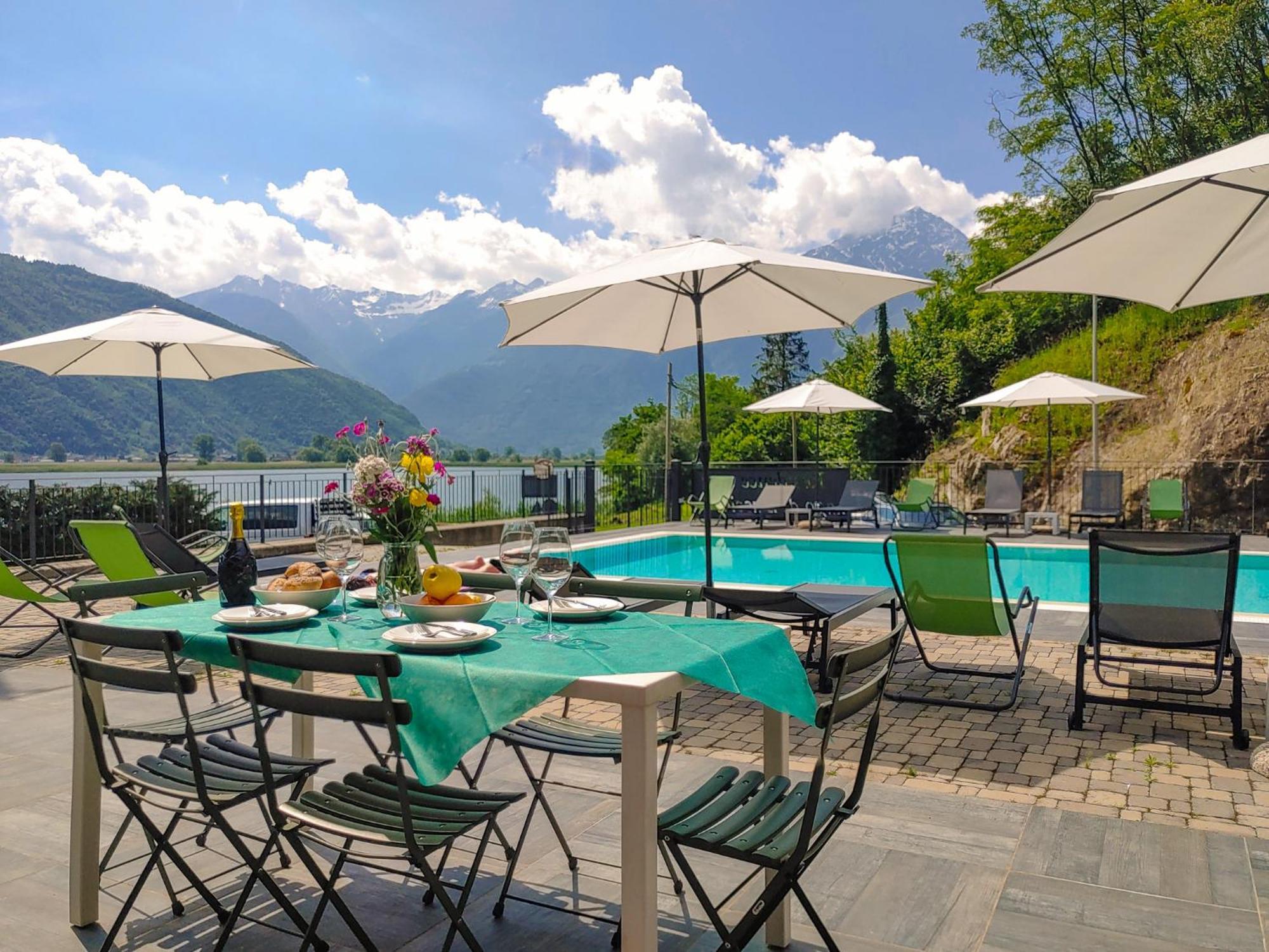 Dascio Emotion Ferienwohnung Mit Terrasse Am See Esterno foto