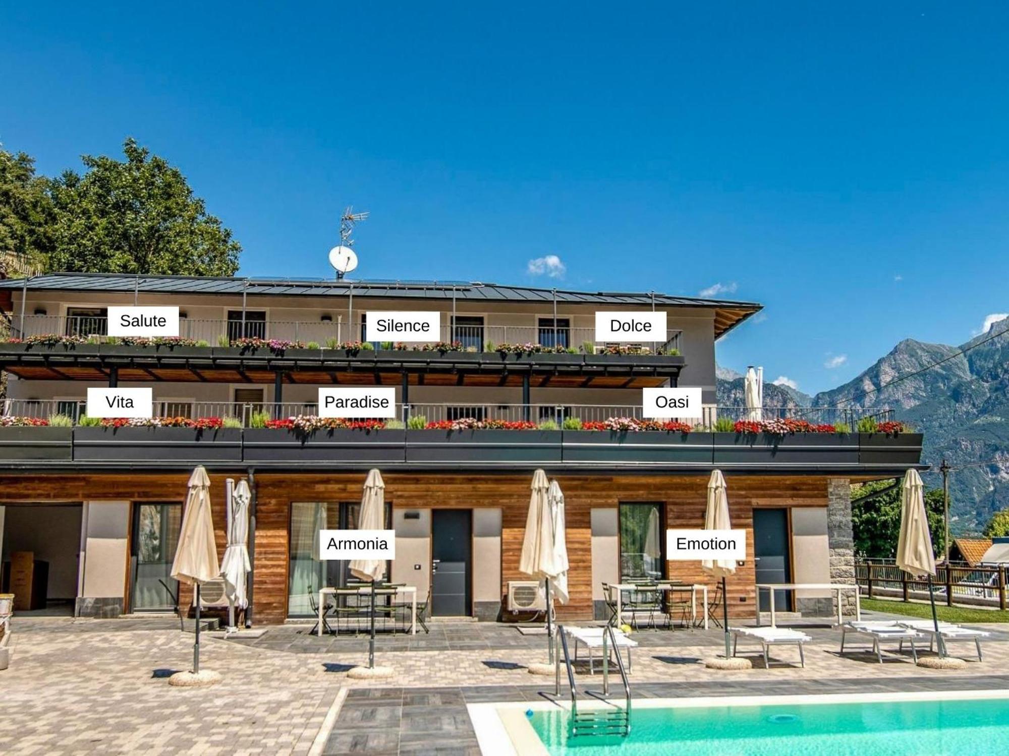 Dascio Emotion Ferienwohnung Mit Terrasse Am See Esterno foto